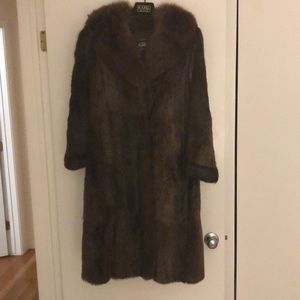 vintage fur coat size 8